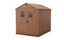 Caseta de exterior Darwin 6x8. 190x244x221 cm y 4,5m2 - Marrón madera